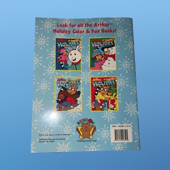NEW 2003 Arthur Holiday Coloring Book Unused - Picture 3 of 3